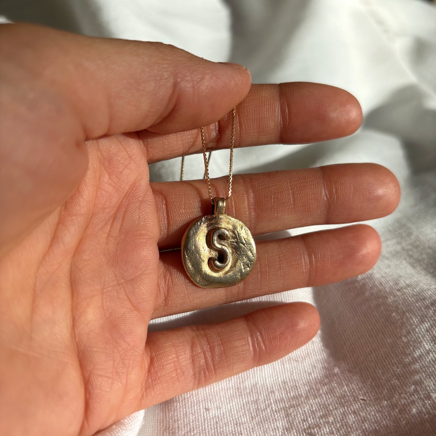 Initial Coin Necklace