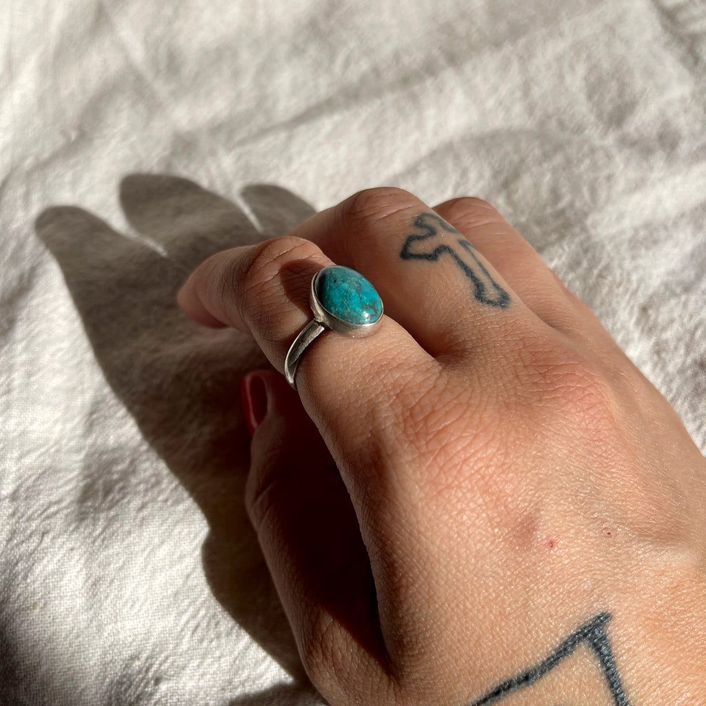 Sterling silver Turquoise Ring sz 7